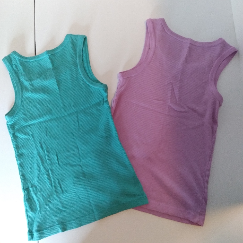 Two Wonder Nation Blue and Purple Tanks Tops Shirts - Picture 4 of 7